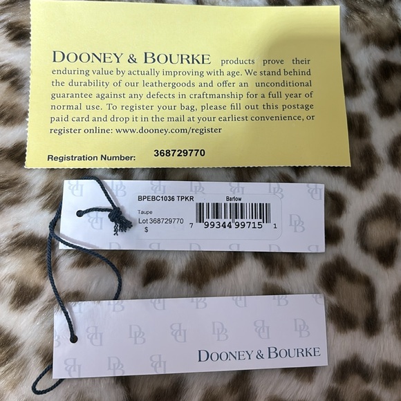 Dooney and Burke Barlow Bag. Taupe with brown trim. Very good condition. - Picture 13 of 16